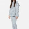 Komar Plus Sizes Plush Patterned Hooded Pajama Set 1 Komar Plus Sizes Plush Patterned Hooded Pajama Set
