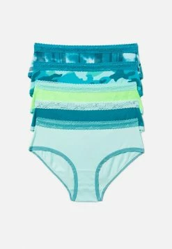 SARAMAX Lace-Trim Graphic Hipster Undies 5 Pack