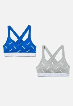 SARAMAX Patterned J Sport Crisscross Sports Bra 2 Pack Activewear