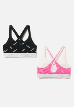 SARAMAX Patterned J Sport Crisscross Sports Bra 2 Pack
