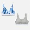 SARAMAX Bras & Undies Henley Bralette 2 Pack