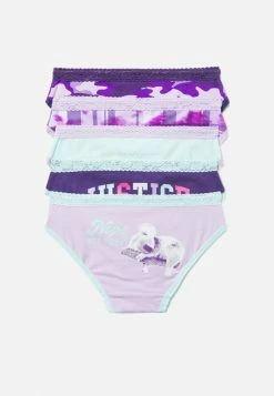 SARAMAX Lace-Trim Graphic Bikini Undies 5 Pack