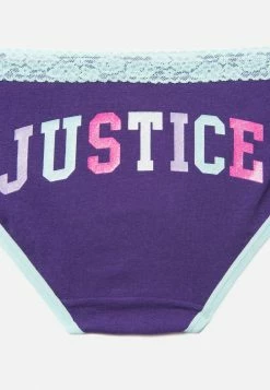 SARAMAX Lace-Trim Graphic Bikini Undies 5 Pack