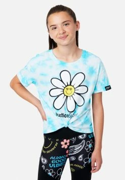 ADJMI Tops J Sport Knot Front Tee