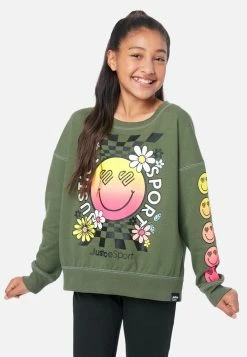 ADJMI J Sport Oversized Crew Sweatshirt Tops