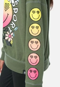 ADJMI J Sport Oversized Crew Sweatshirt Tops