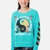 ADJMI J Sport Oversized Crew Sweatshirt Tops