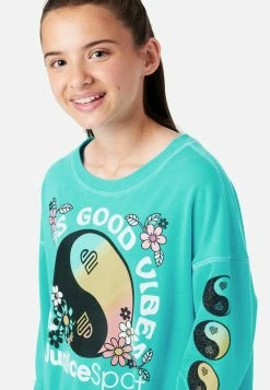 ADJMI J Sport Oversized Crew Sweatshirt Tops