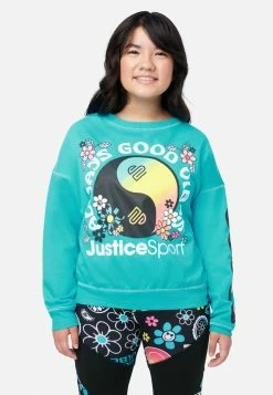 ADJMI J Sport Oversized Crew Sweatshirt Tops