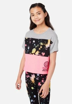 Adjmi Tops Color Block Scoop Neck Tee