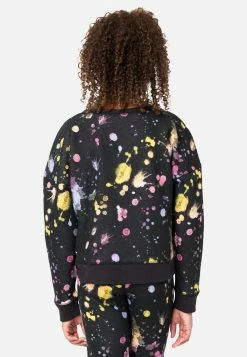 Adjmi Tops Patterned Crop Sweatshirt