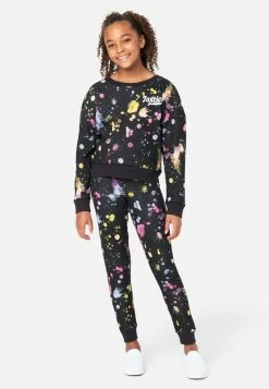 Adjmi Tops Patterned Crop Sweatshirt