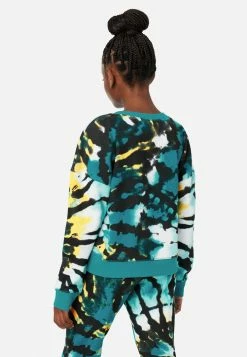 Adjmi Tops Patterned Crop Sweatshirt