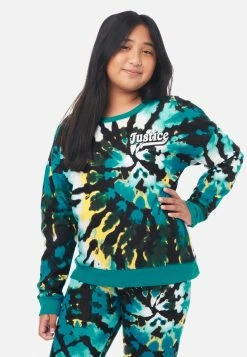 Adjmi Tops Patterned Crop Sweatshirt