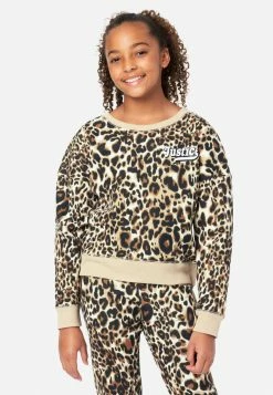 Adjmi Patterned Crop Sweatshirt Tops