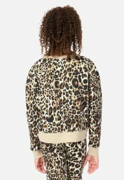 Adjmi Patterned Crop Sweatshirt Tops