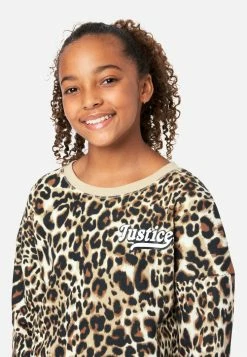 Adjmi Patterned Crop Sweatshirt Tops