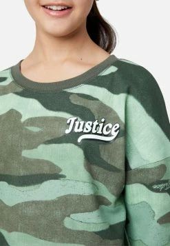 Adjmi Tops Patterned Crop Sweatshirt