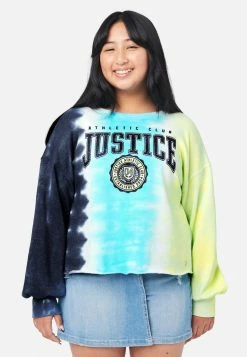 ADJMI Tie-Dye Crew Sweatshirt  Tops