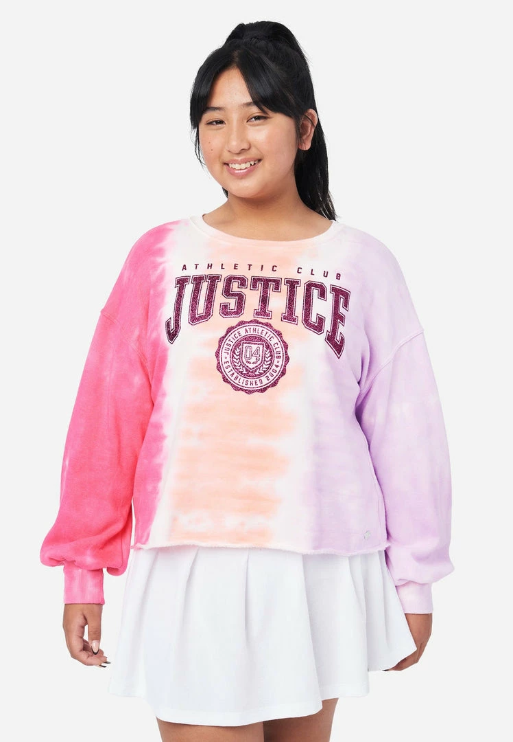 ADJMI Tie-Dye Crew Sweatshirt Tops 7 ADJMI Tie-Dye Crew Sweatshirt Tops
