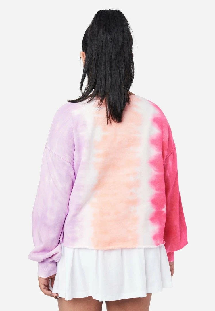 ADJMI Tie-Dye Crew Sweatshirt Tops 8 ADJMI Tie-Dye Crew Sweatshirt Tops