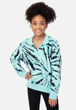 Adjmi Collection X By Justice Patterned Half-Zip Sweatshirt