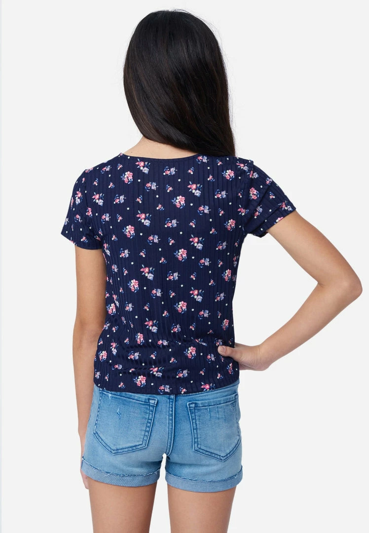 Adjmi Tops Ribbed Cinch V-Neck Tee 7 Adjmi Tops Ribbed Cinch V-Neck Tee