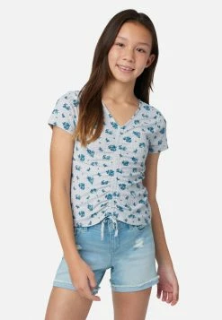 Adjmi Ribbed Cinch V-Neck Tee