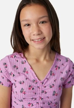 Adjmi Ribbed Cinch V-Neck Tee Tops 8 Adjmi Ribbed Cinch V-Neck Tee Tops