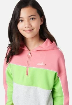 Adjmi Tops Color Block Zip-Up Hoodie