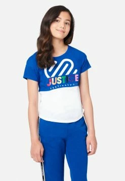 Adjmi Color Block Scoop Neck Tee Tops
