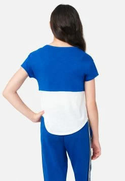 Adjmi Color Block Scoop Neck Tee Tops