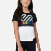 Adjmi Tops Color Block Scoop Neck Tee