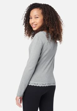 Adjmi Tops Lace-Trim Scoop Neck Top