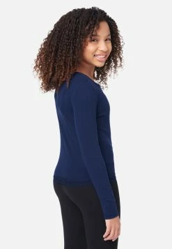 Adjmi Tops Lace-Trim Scoop Neck Top