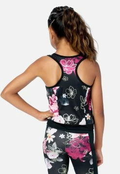 Adjmi Tops Collection X By Justice Patterned Zip-Front Tank