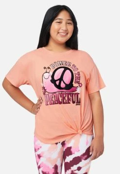 ADJMI Tops Graphic Knot Front Tee 15 ADJMI Tops Graphic Knot Front Tee