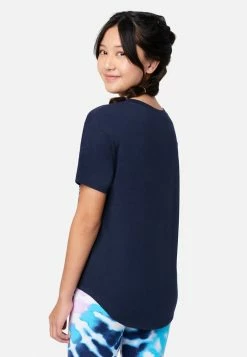 ADJMI Tops Graphic Knot Front Tee