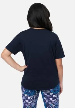 ADJMI Tops Graphic Knot Front Tee
