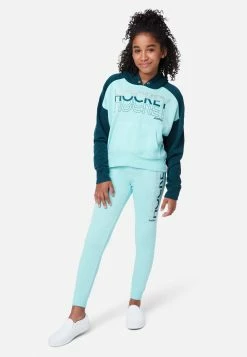 Adjmi Tops Sports Graphic Color Block Hoodie