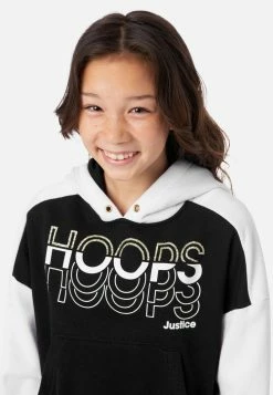 Adjmi Sports Graphic Color Block Hoodie Tops