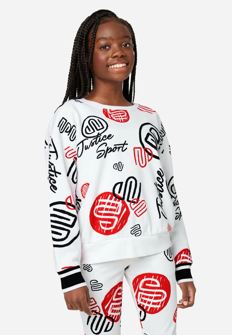 Adjmi Tops Graphic Crewneck Sweatshirt 3 Adjmi Tops Graphic Crewneck Sweatshirt