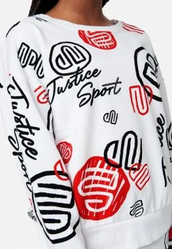 Adjmi Tops Graphic Crewneck Sweatshirt 9 Adjmi Tops Graphic Crewneck Sweatshirt