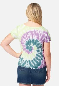 Adjmi Patterned Square-Neck Tee Tops