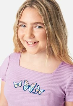 Adjmi Tops Graphic Square-Neck Tee