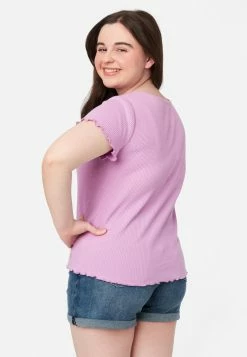 Adjmi Tops Graphic Square-Neck Tee