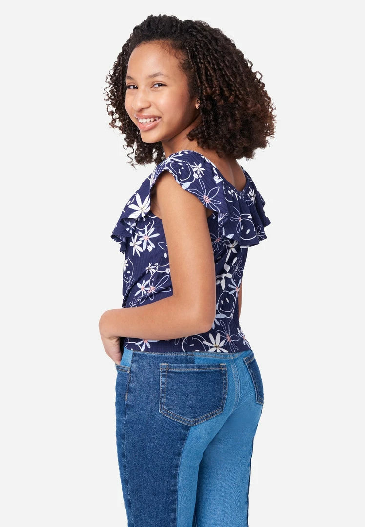 ADJMI Rouched Ruffle Neck Tank 4 ADJMI Rouched Ruffle Neck Tank