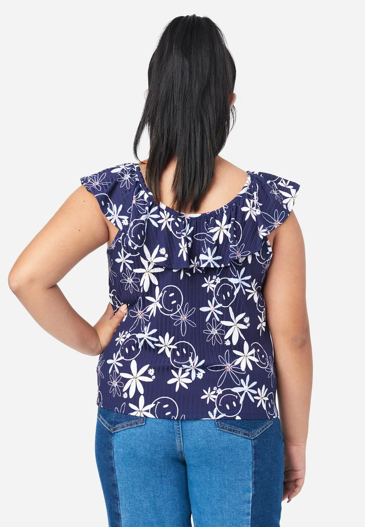 ADJMI Rouched Ruffle Neck Tank 8 ADJMI Rouched Ruffle Neck Tank