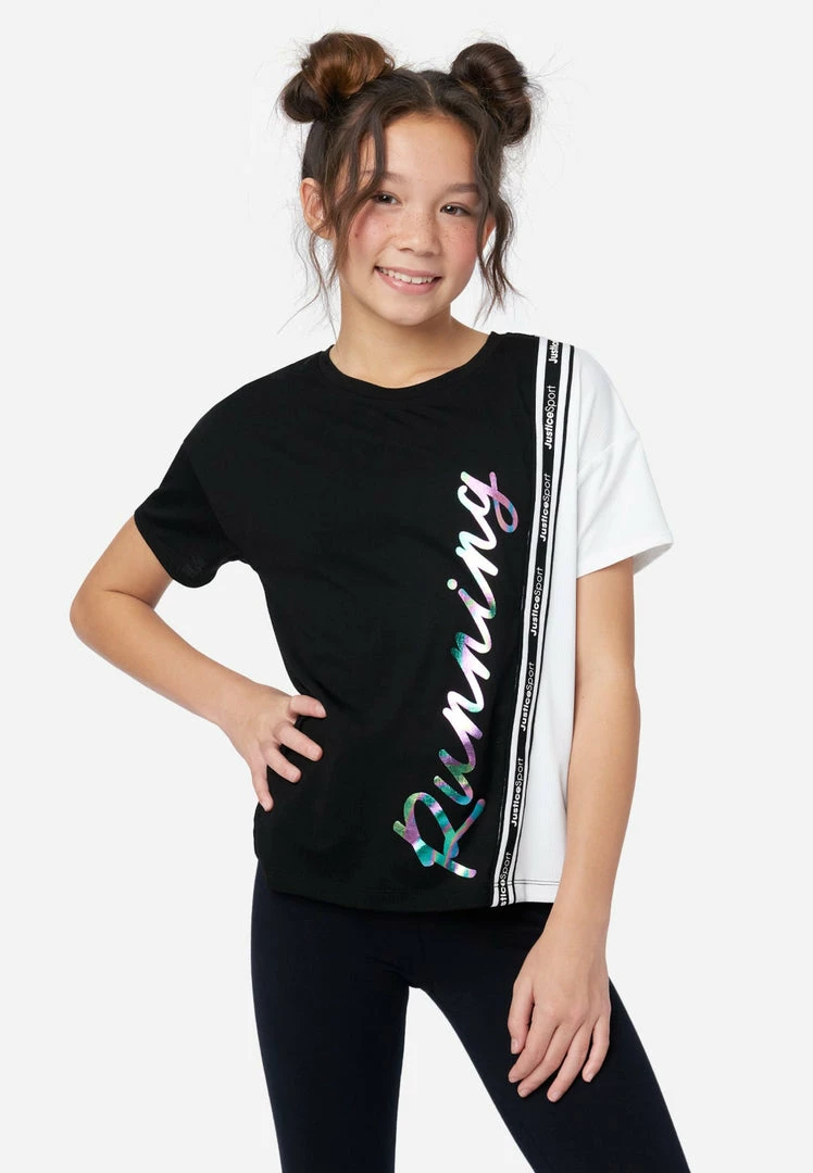 Adjmi J Sport Color Block Sports Graphic Tee Tops 3 Adjmi J Sport Color Block Sports Graphic Tee Tops