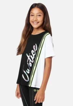 Adjmi J Sport Color Block Graphic Tee